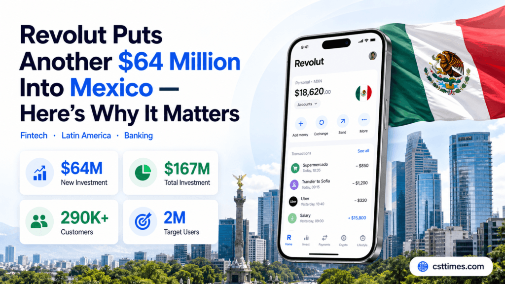 Revolut Invests Another $64 Million Into Mexico | csttimes.com
