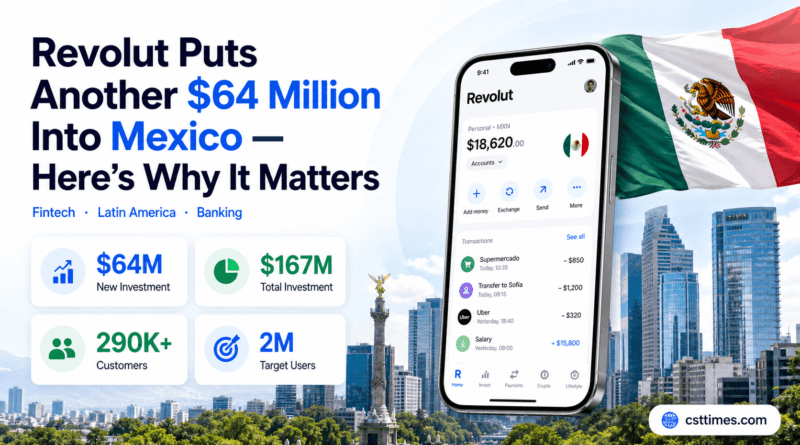 Revolut Invests Another $64 Million Into Mexico | csttimes.com