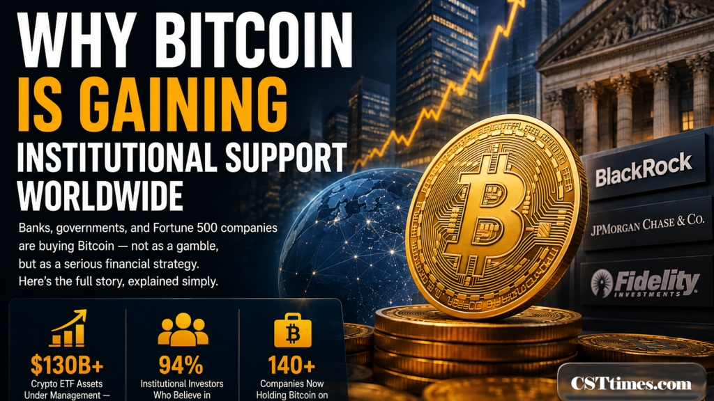 Why Bitcoin Is Gaining Institutional Support Worldwide 2026 | csttimes.com