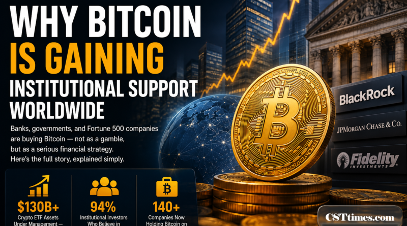 Why Bitcoin Is Gaining Institutional Support Worldwide 2026 | csttimes.com