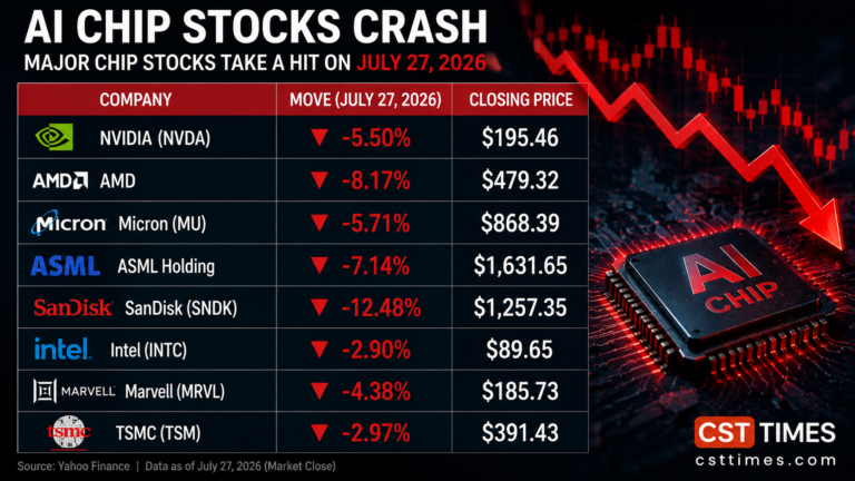 AI Chip Stocks Crash 2026 | csttimes.com