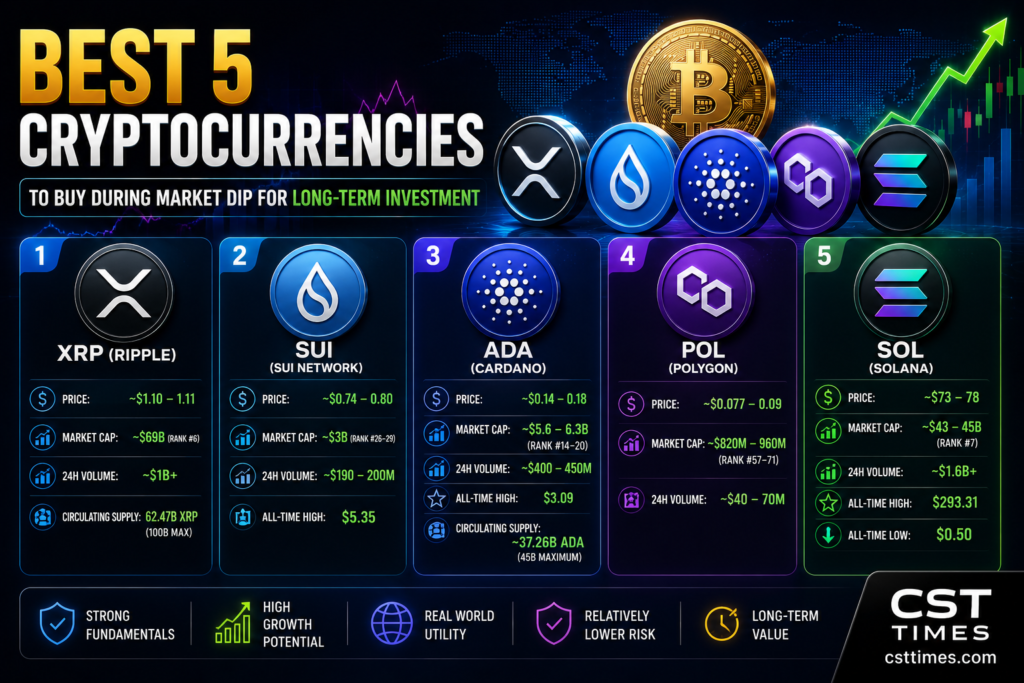 Top 5 Cryptocurrencies | csttimes.com