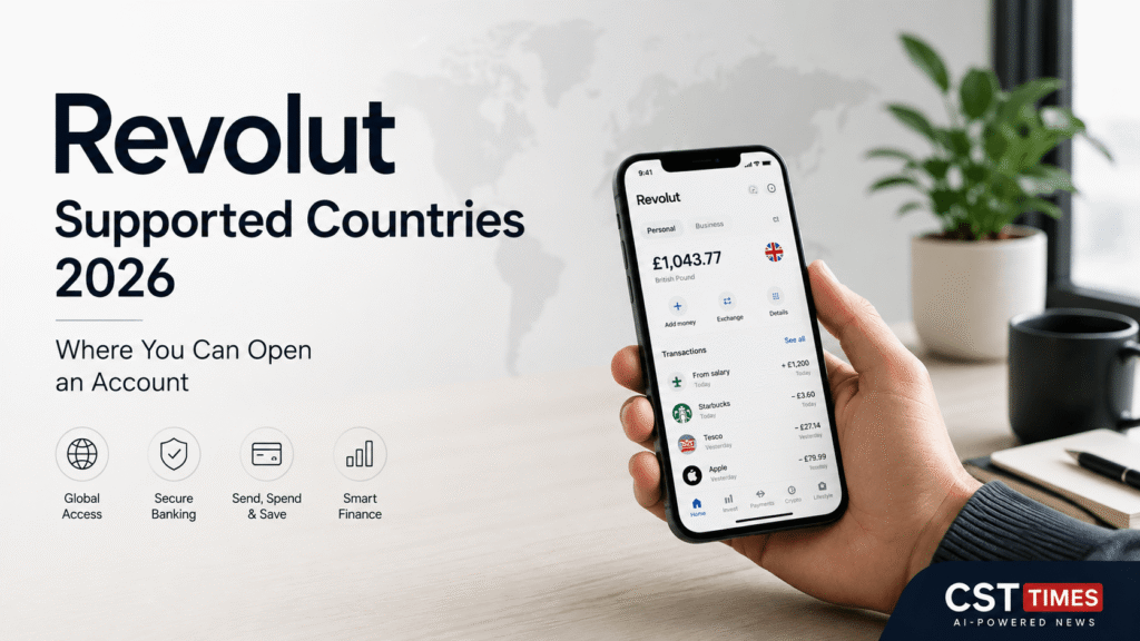 Map of Revolut supported countries in 2026