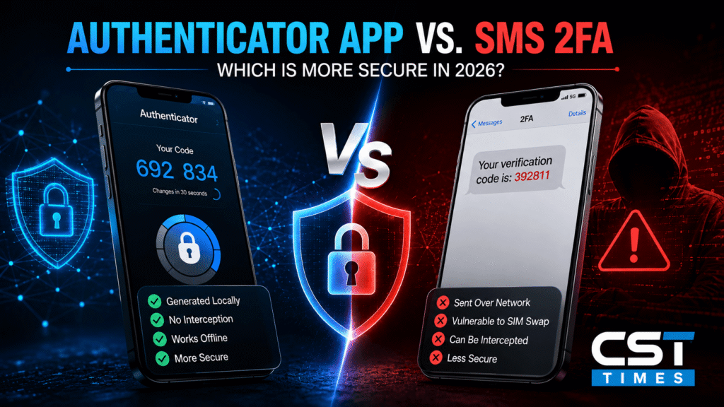 Authenticator app vs SMS 2FA | by CST Times