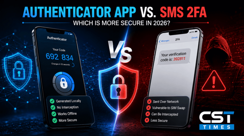 Authenticator app vs SMS 2FA | by CST Times