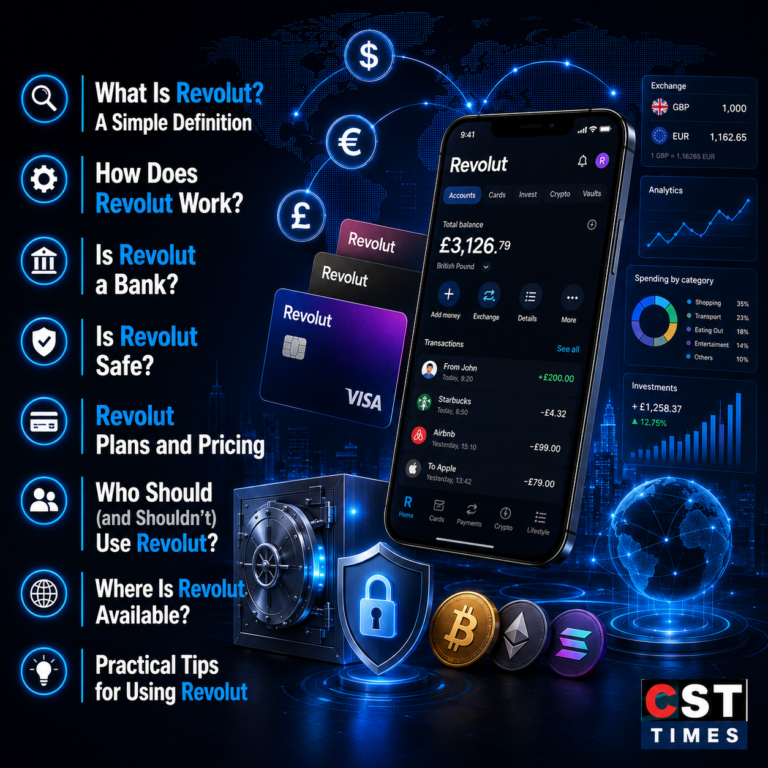 what is Revolut? | How Does Revolut Work? | Is Revolut a Bank? | Is Revolut Safe? | by csttimes.com