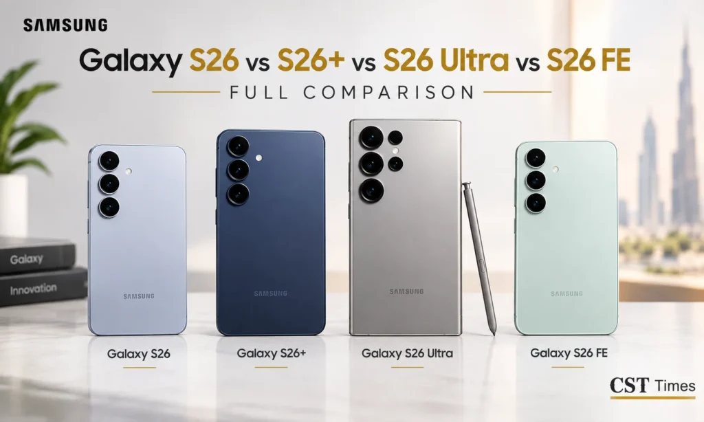 Galaxy S26 vs S26+ vs S26 Ultra vs S26 FE