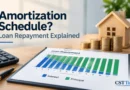 Amortization schedule chart showing how interest and principal change with each loan payment