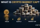 Illustration showing how crypto market cap is price multiplied by circulating supply