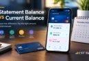 Credit card app showing statement balance vs current balance with a payment due date