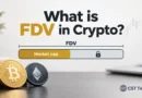 FDV in crypto explained: bar graphic comparing market cap with fully diluted valuation